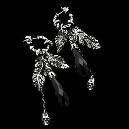 EARRING - LEAVES AND DROP