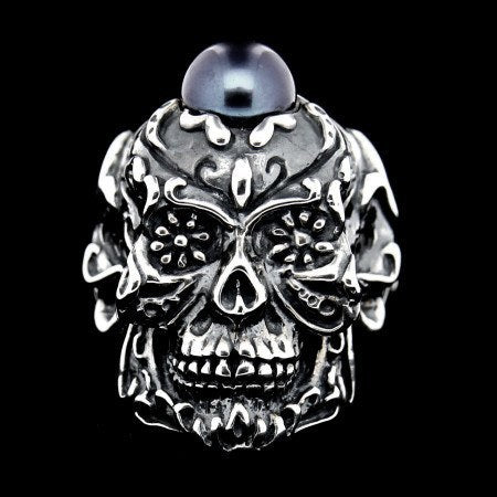 RING - SACRA MUERTE WITH PEARL